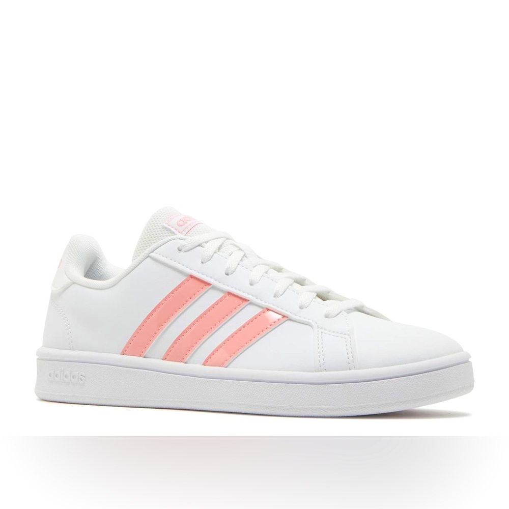 Adidas Grand Court Base 'White Glow Pink' Women's Sneakers